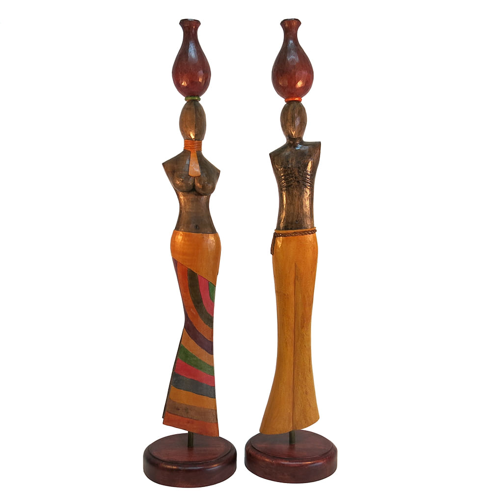 Estatueta “Casal Brasileiro Afro Descendente” Estatueta “Casal Brasileiro Afro Descendente”