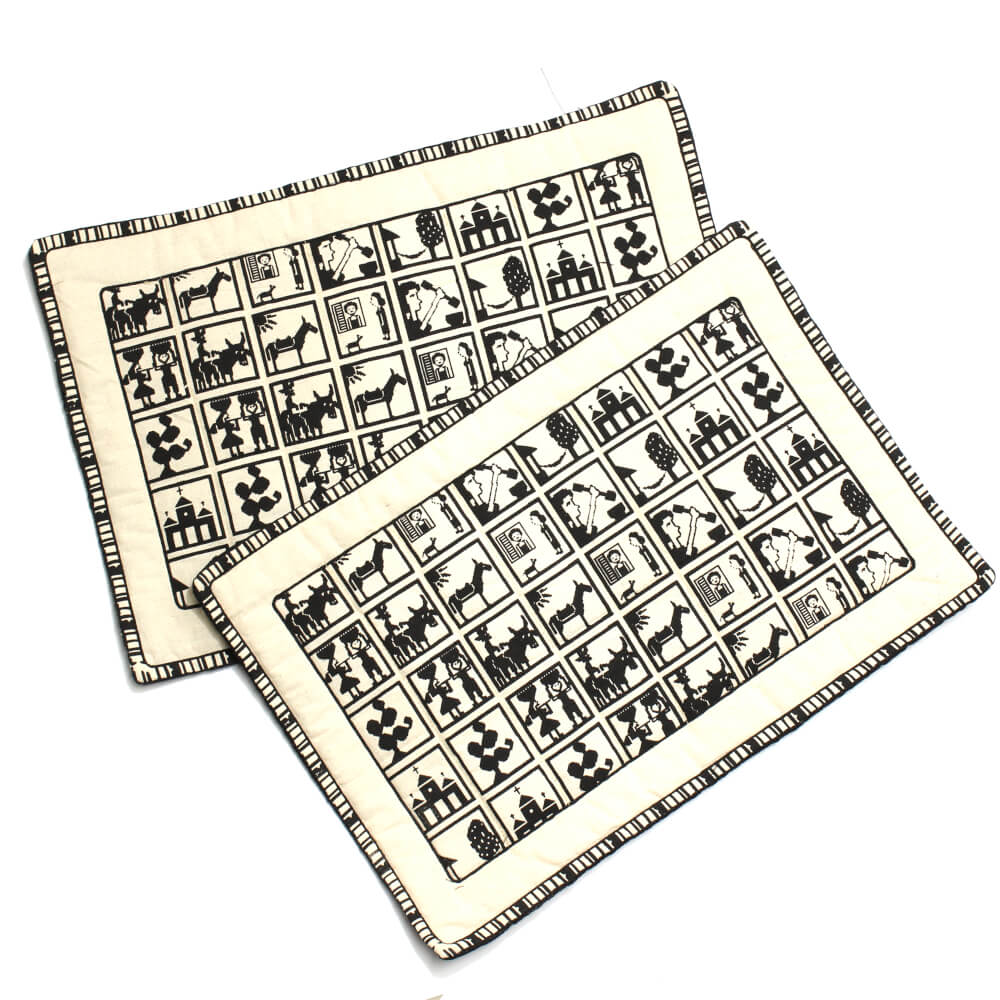 Jogo Americano - 2 peças - cor bege Jogo Americano - 2 peças - cor bege