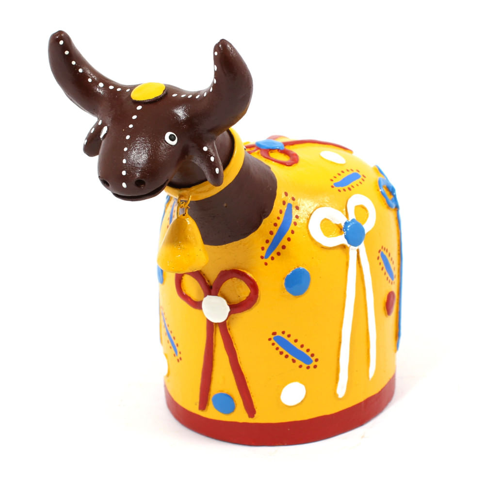 Boi Amarelo em barro Boi Amarelo em barro