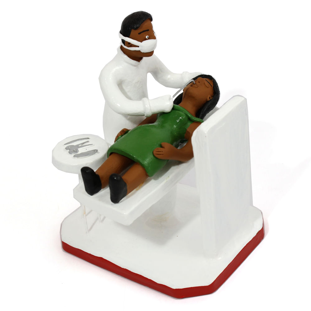 Profissão Homem Dentista em barro Profissão Homem Dentista em barro