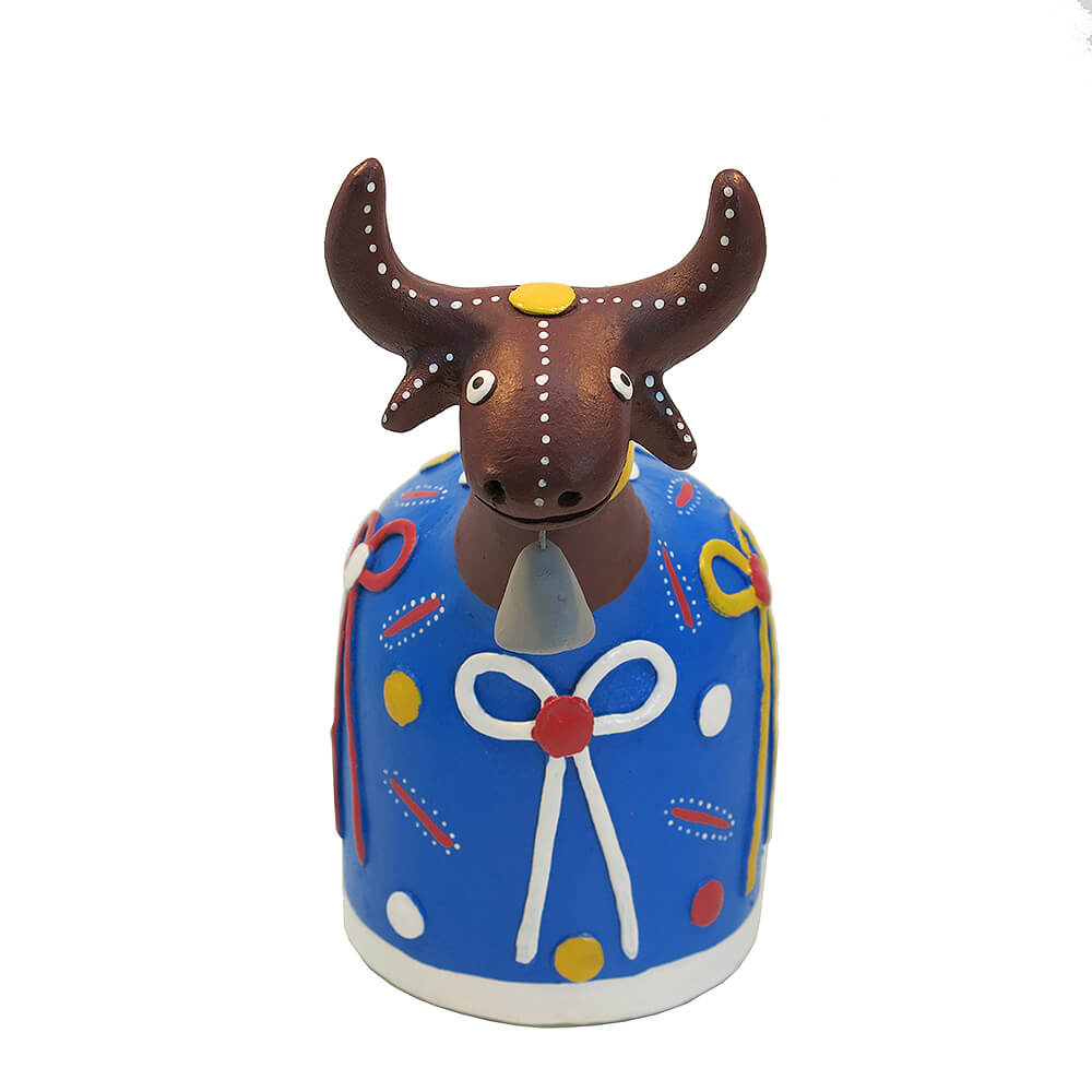 Boi Azul em barro Boi Azul em barro