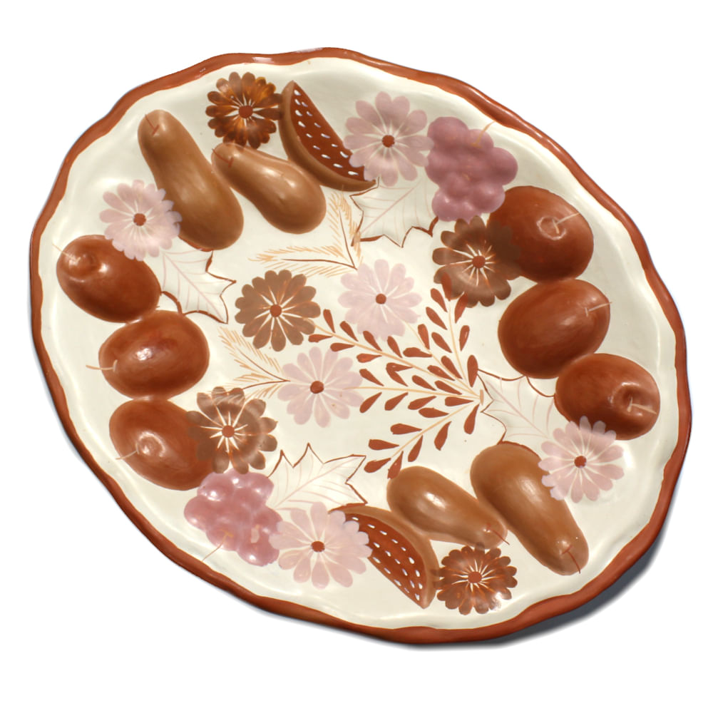 Fruteira branca em cerâmica Fruteira branca em cerâmica