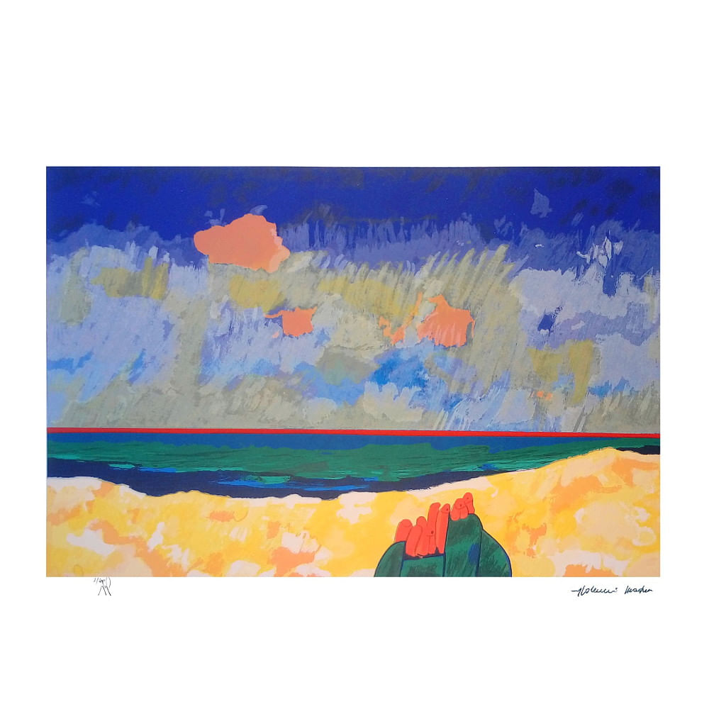 Gravura Praia Tormenta - Aldemir Martins Gravura Praia Tormenta - Aldemir Martins