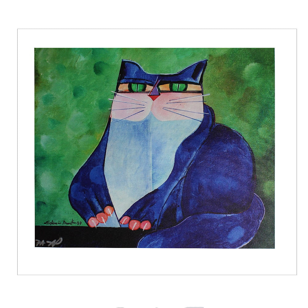 Giclée - PA - Gato Azul 46x54 - Aldemir Martins Giclée - PA - Gato Azul 46x54 - Aldemir Martins