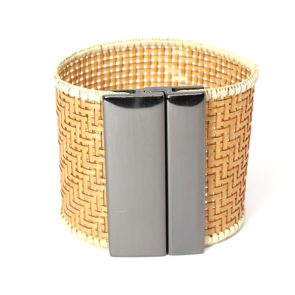 Pulseira Arumã G c/ fio de cobre - Natural Pulseira Arumã G c/ fio de cobre - Natural