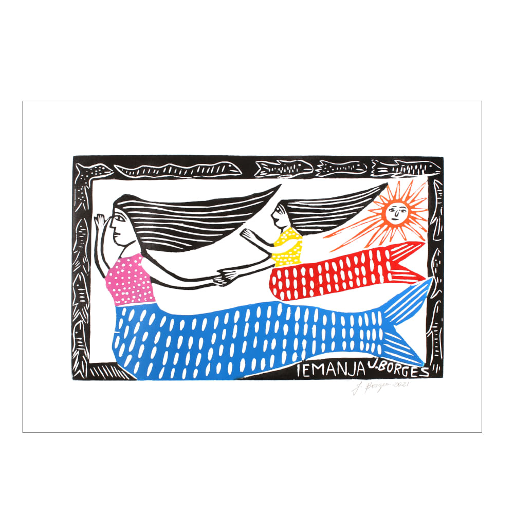 Xilogravura color - Iemanja Xilogravura color - Iemanja