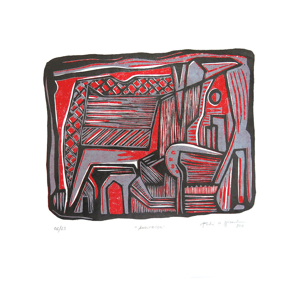 Anoitecer - Xilogravura - 30X42 Anoitecer - Xilogravura - 30X42