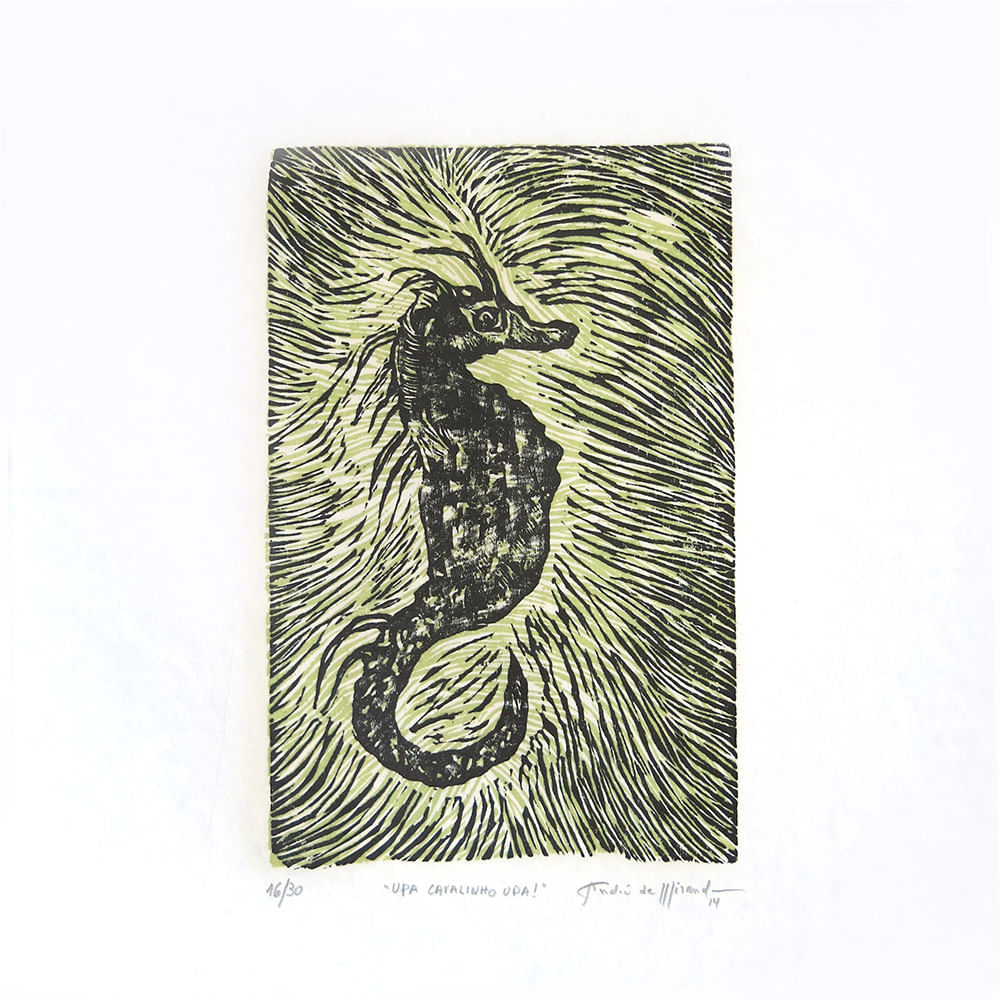 Upa cavalinho upa - Xilogravura - 42x30 Upa cavalinho upa - Xilogravura - 42x30