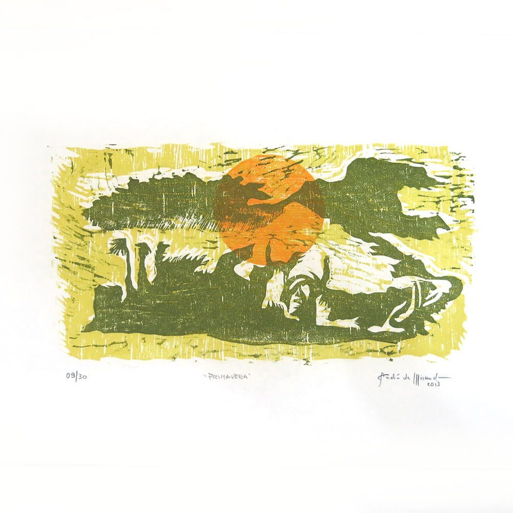 Primavera - Xilogravura - 30x42 Primavera - Xilogravura - 30x42