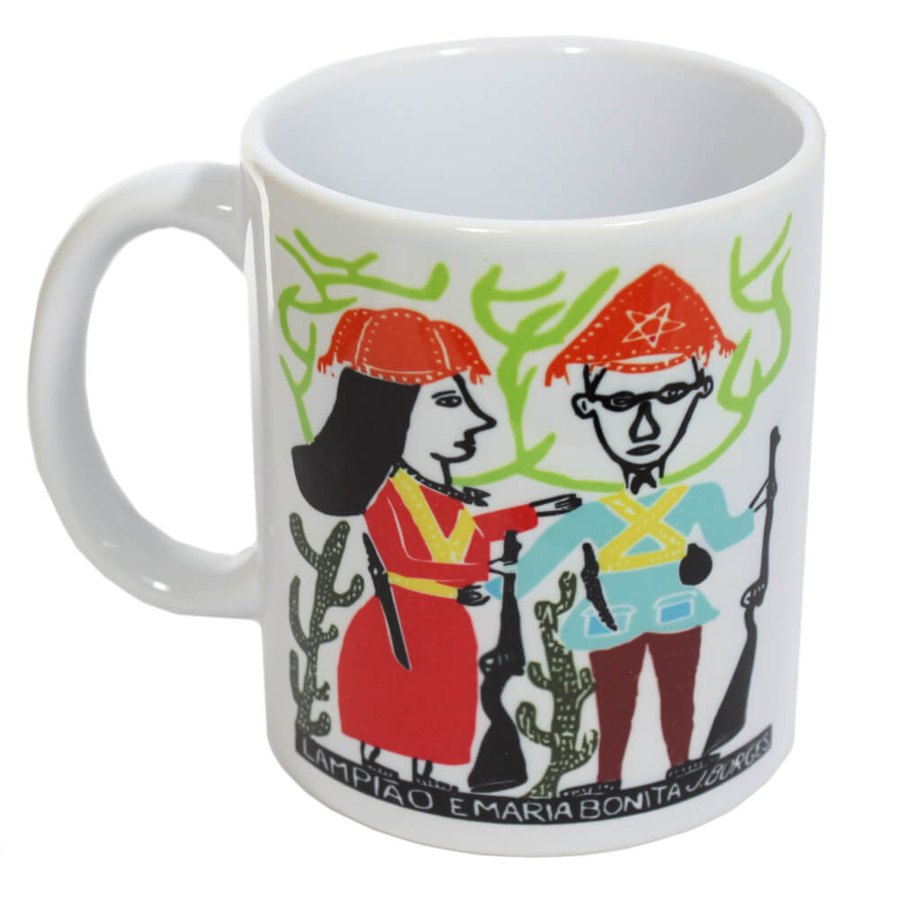 Caneca com tema J Borges - Lampião e Maria Bonita Caneca com tema J Borges - Lampião e Maria Bonita