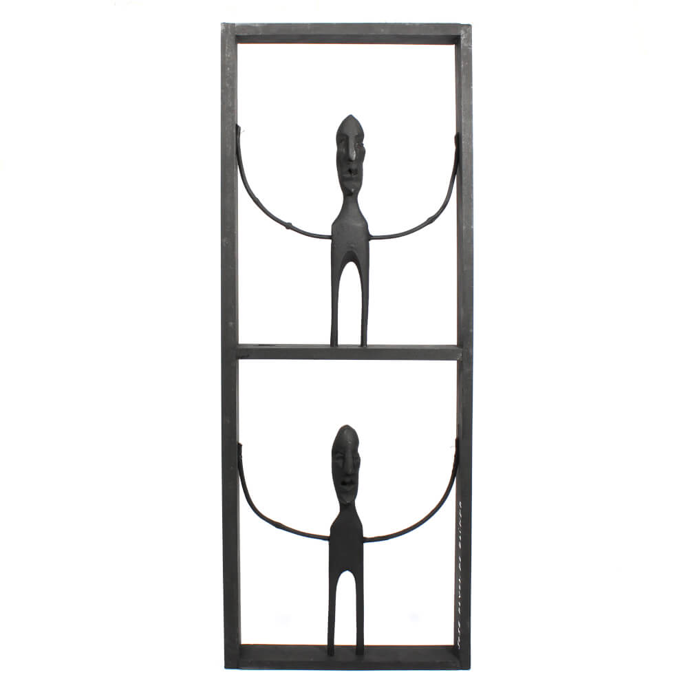 Quadro Racho 2 bonecos Vertical - Mestre Zé Alves Quadro Racho 2 bonecos Vertical - Mestre Zé Alves