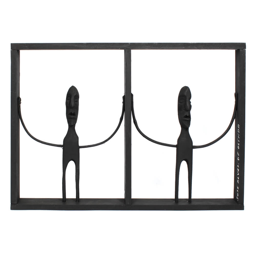 Quadro Racho 2 bonecos Horizontal - Mestre Zé Alves Quadro Racho 2 bonecos Horizontal - Mestre Zé Alves