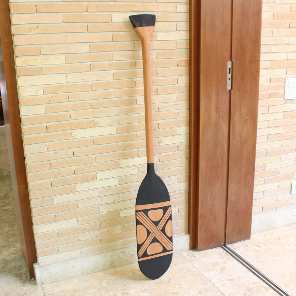 Remo indígena decoração de parede em madeira - Pirapitinga Remo indígena decoração de parede em madeira - Pirapitinga