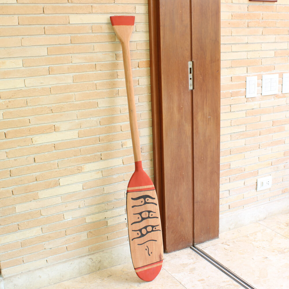 Remo indígena decoração de parede em madeira - Tucunaré Remo indígena decoração de parede em madeira - Tucunaré