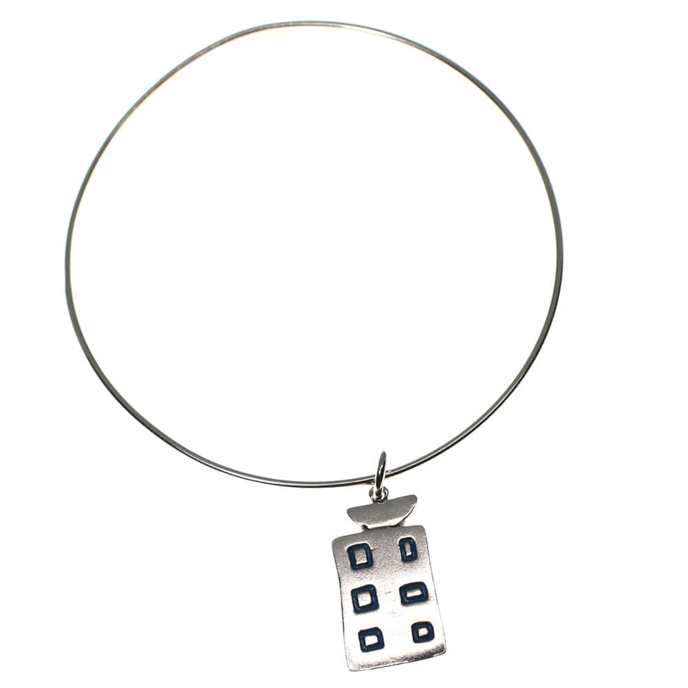 Pulseira em prata 950 com pingente de Pulseira em prata 950 com pingente de