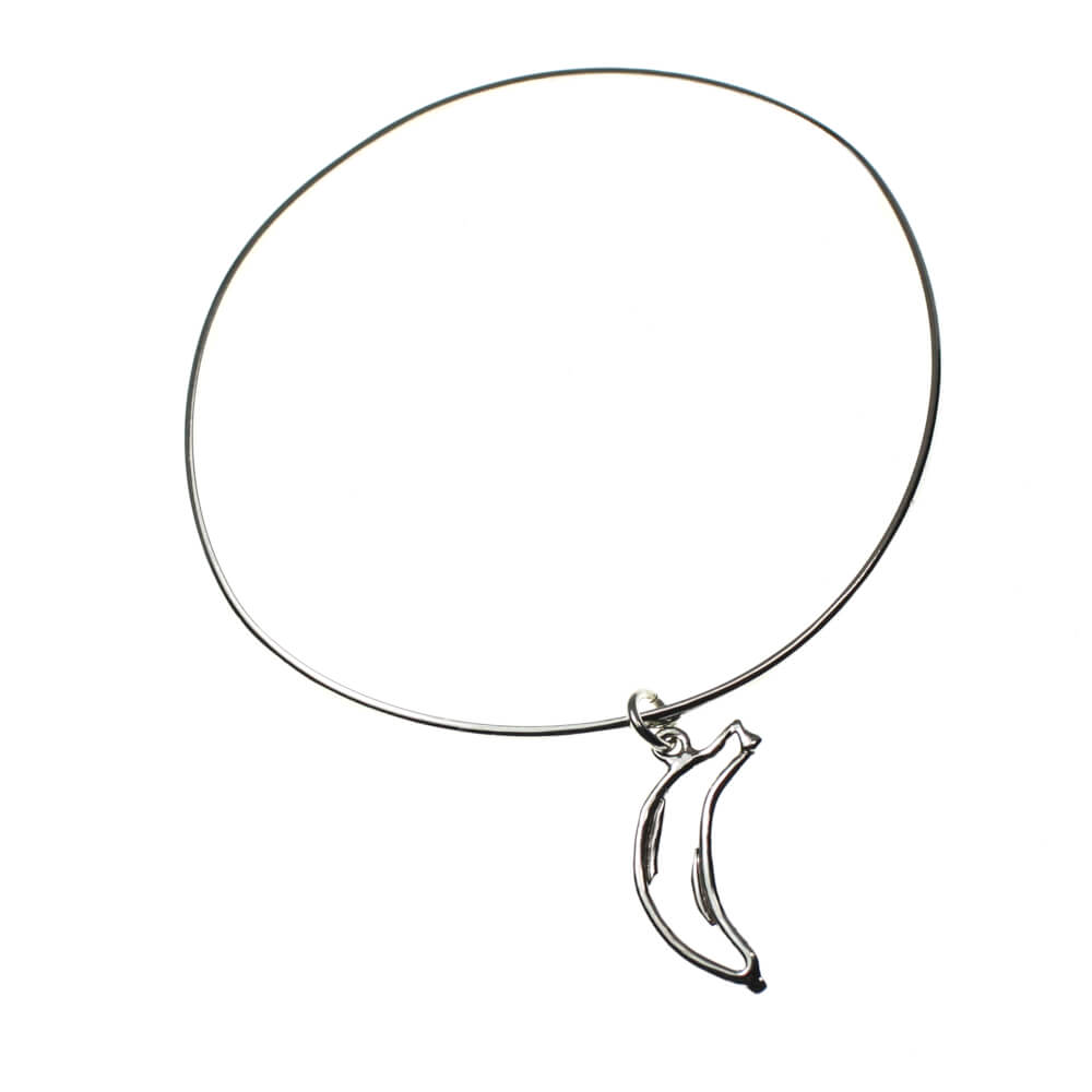 Pulseira em prata 950 com pingente de Pulseira em prata 950 com pingente de