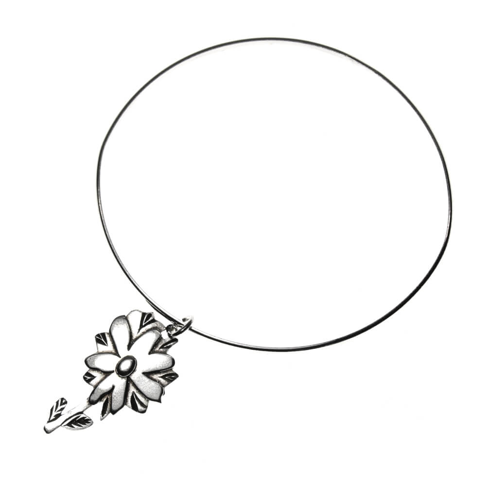 Pulseira em prata 950 com pingente de Pulseira em prata 950 com pingente de